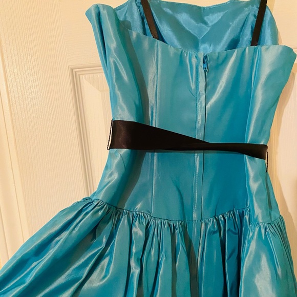 NEW Jessica McClintock Blue Party Dress - Picture 2 of 7